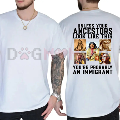 Native Heritage Ancestral Sovereignty Graphic Tee - Indigenous Rights Equality Cotton Shirt