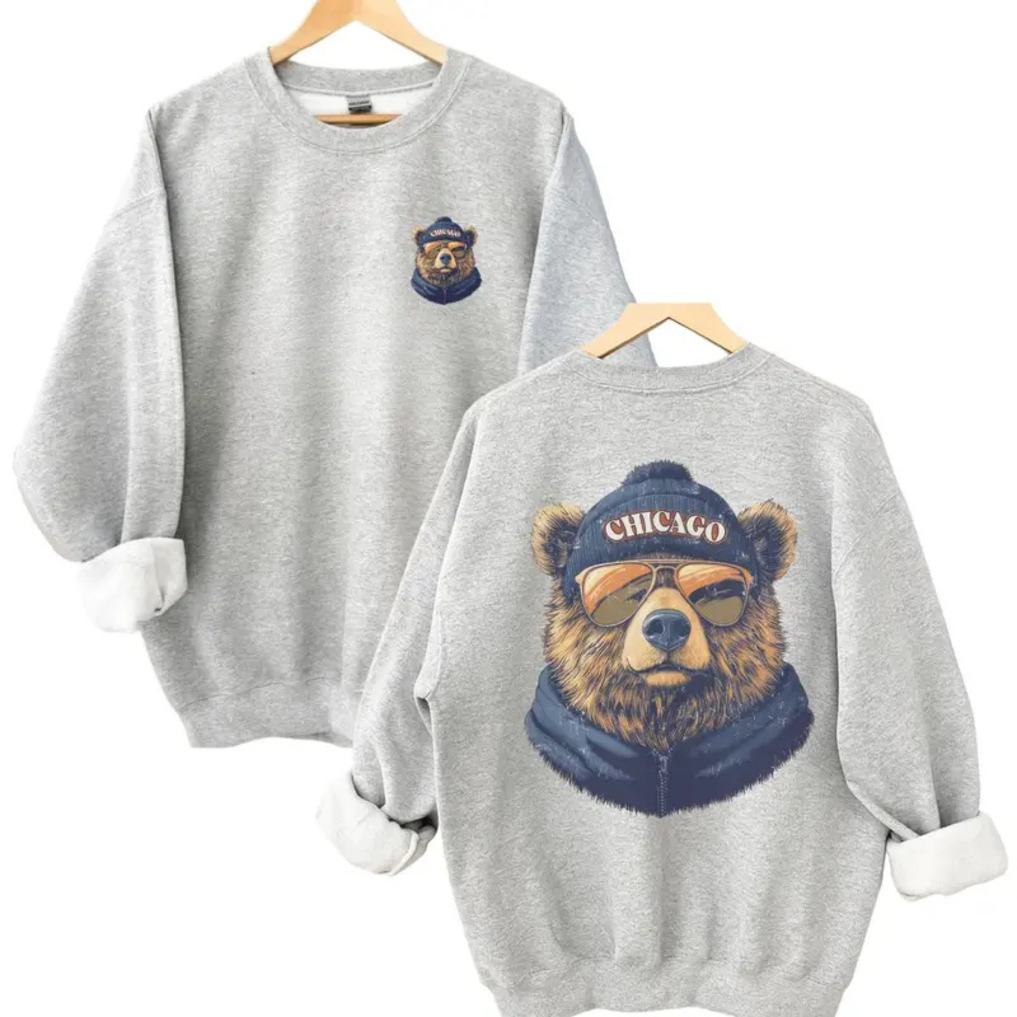 Vintage Spirit Animal City Football Sweatshirt - Retro Game Day Pullover