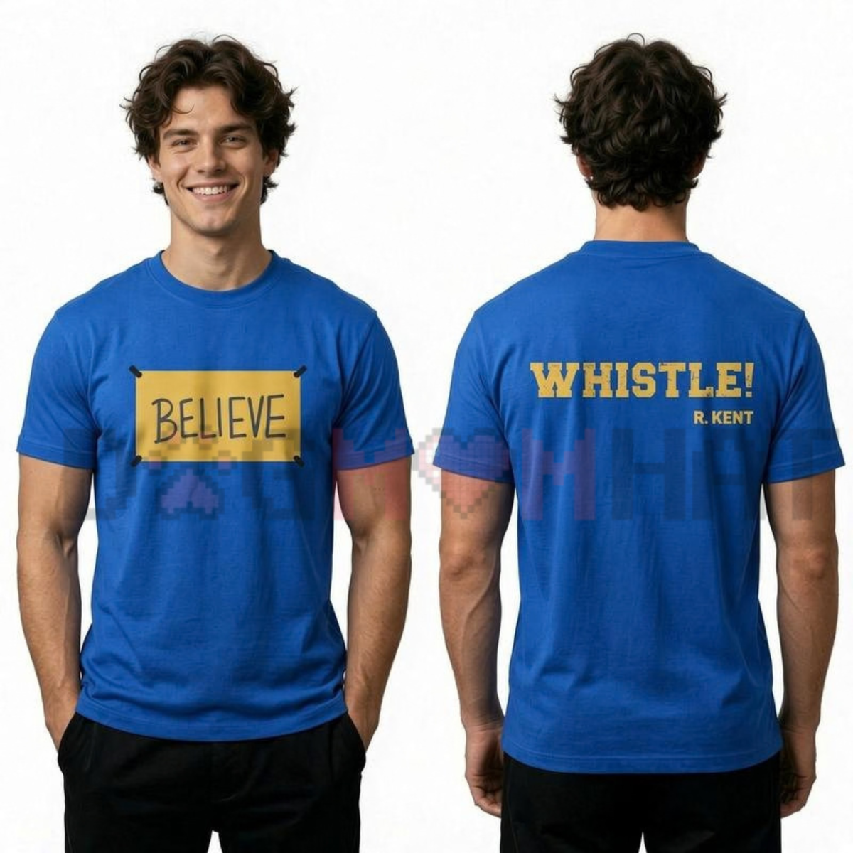 Believe Ted Lasso Motivational Backprint Men's Graphic T-Shirt