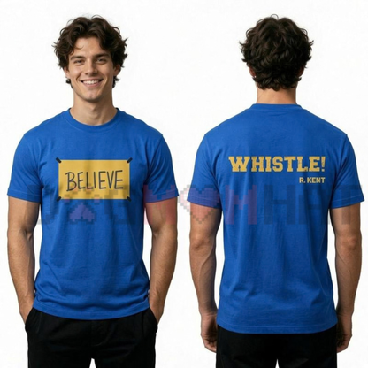 Believe Ted Lasso Motivational Backprint Men's Graphic T-Shirt