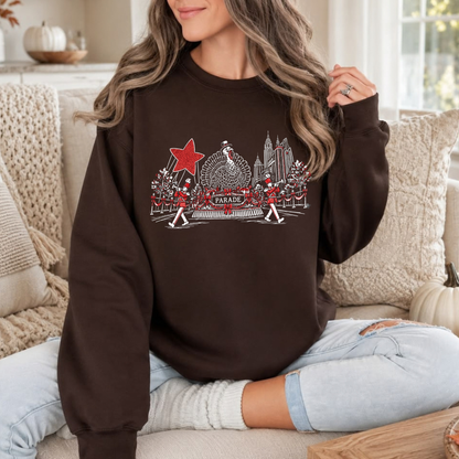 Festive Friction Crewneck – "100th Thanksgiving Parade" NYC Holiday Sweatshirt
