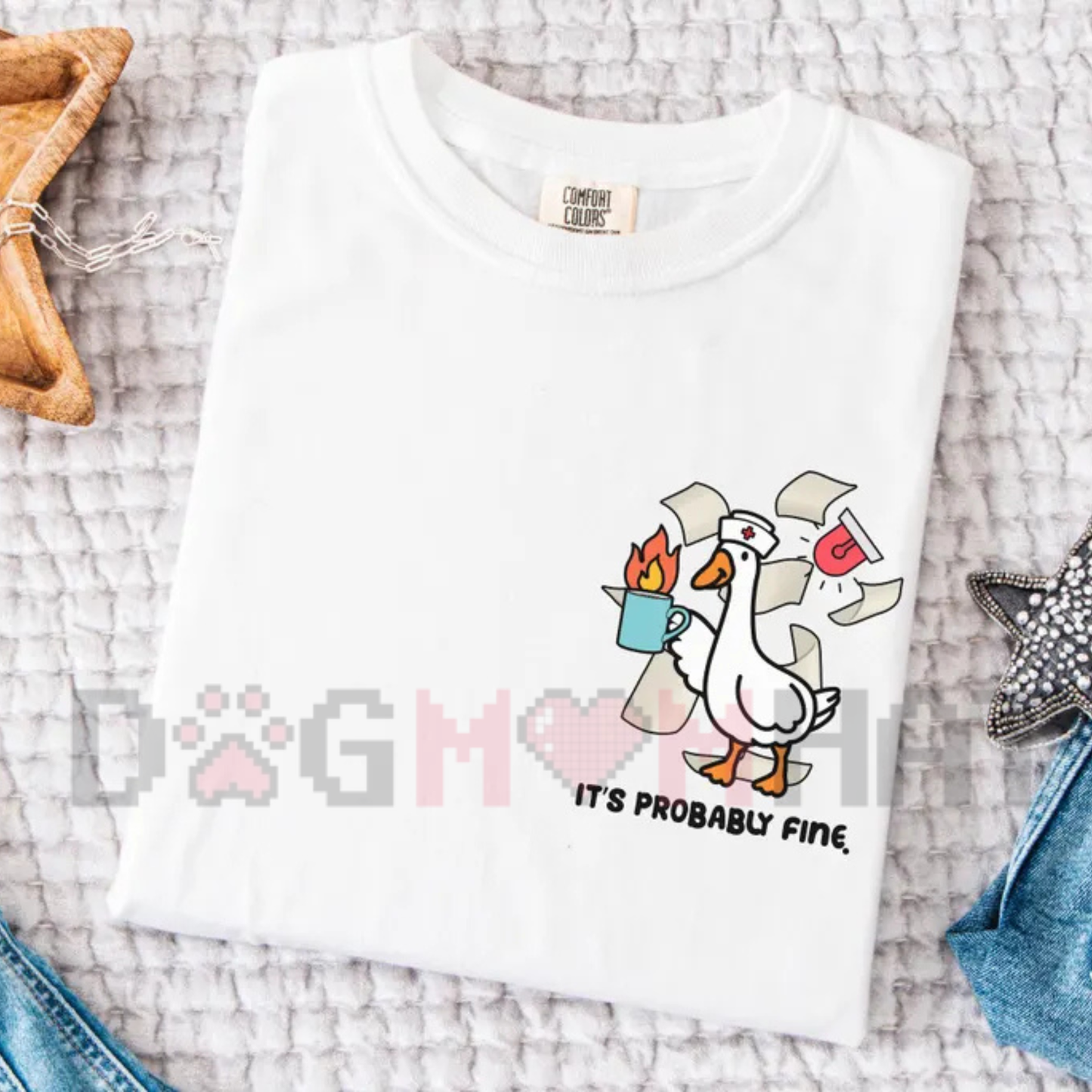 Comfort Colors® Nurse Goose T-Shirt - Funny Silly ER & RN Nurse Graphic Tee
