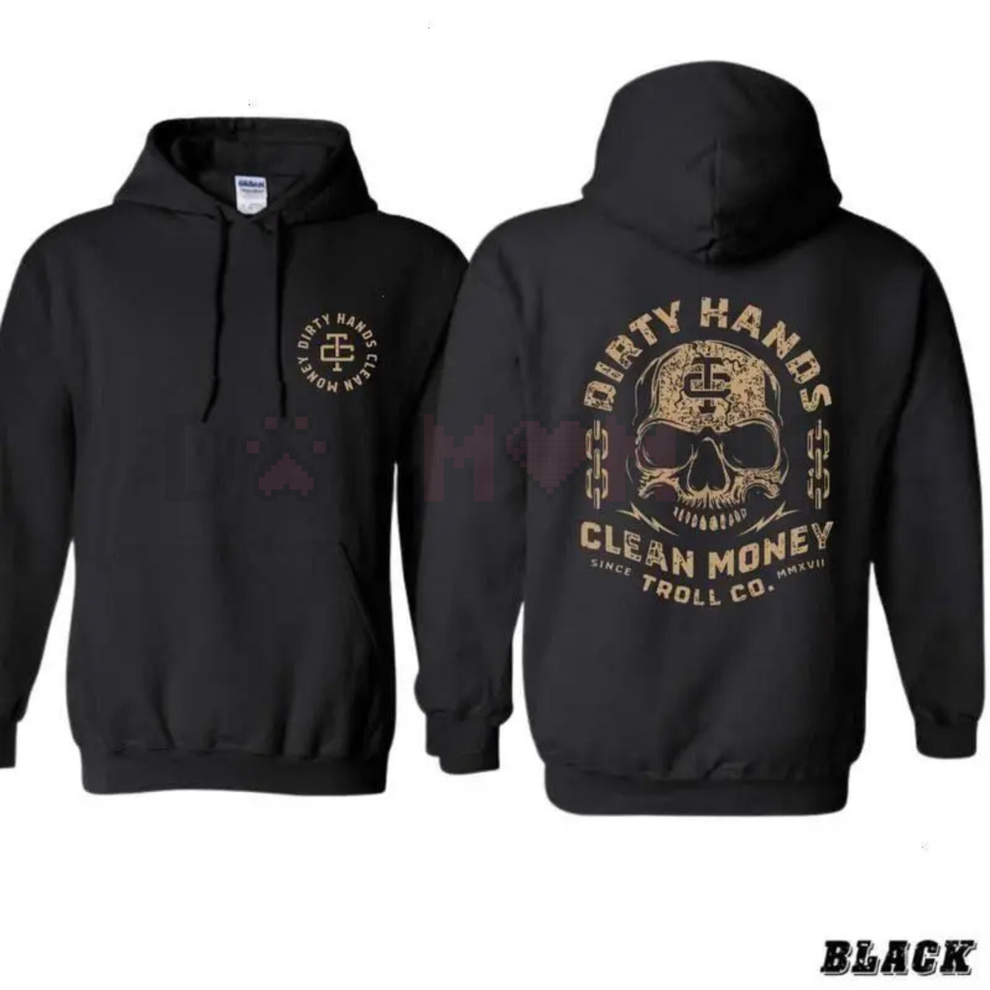 Dirty Hands Clean Money Hoodie – Hard Work Ethic Statement Pullover