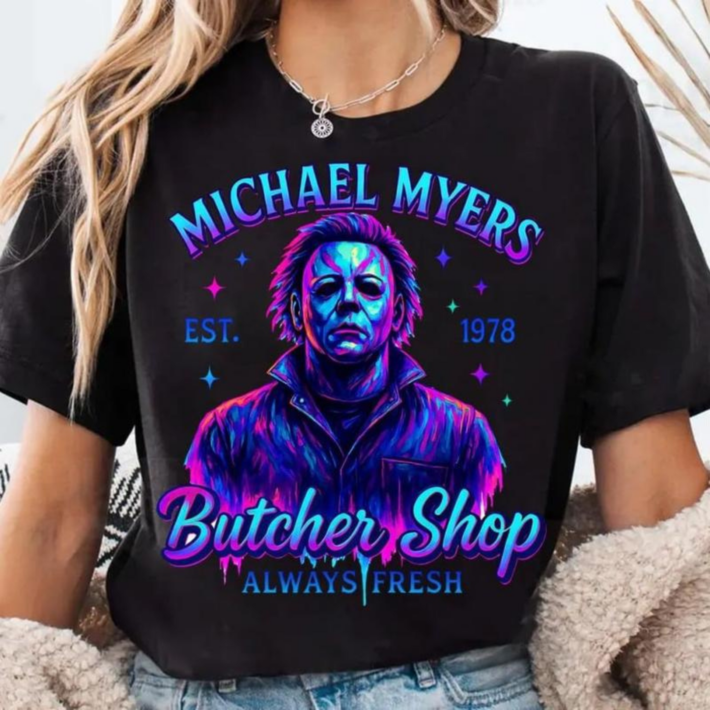 Horror Characters T-Shirt – Retro Halloween Shirt