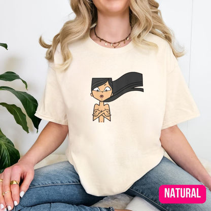 Confetti Vixen Wardrobe Malfunction Tee – Total Drama Island Heather Parody Shirt