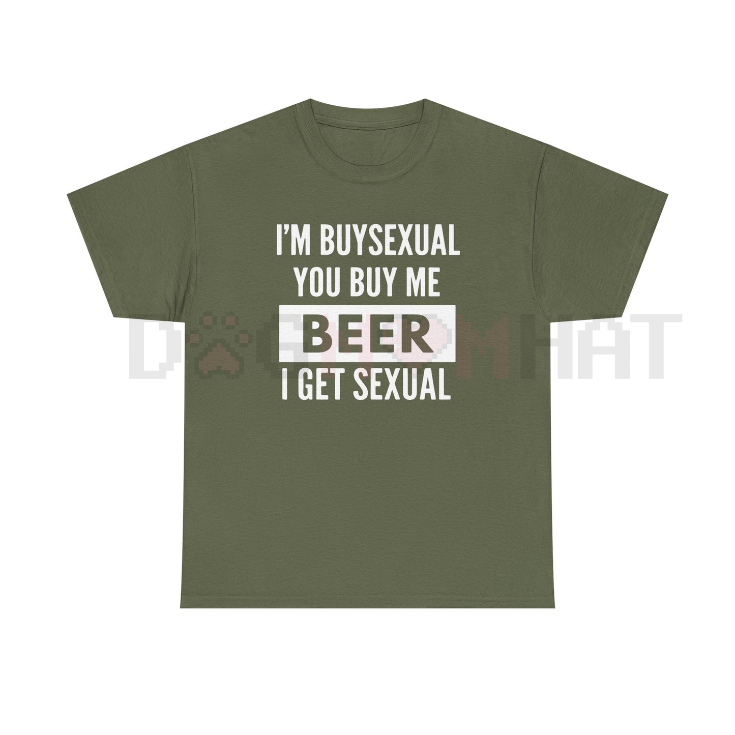 Witty 'I'm Buys*xual' Heavy Cotton Beer Shirt