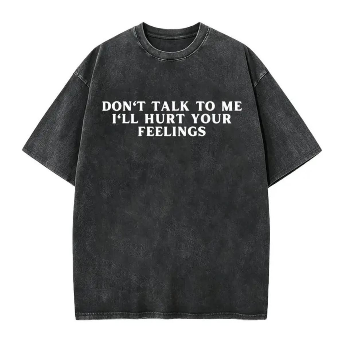 Festive Friction Tee – "Don't Talk To Me I'll Hurt Your Feelings" Social Boundary Humor Graphic T-Shirt