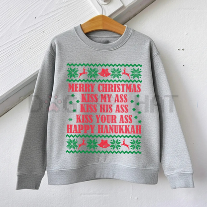 Funny Opossum Christmas Sweater – Overstimulated But Festive Ugly Holiday Sweatshirt