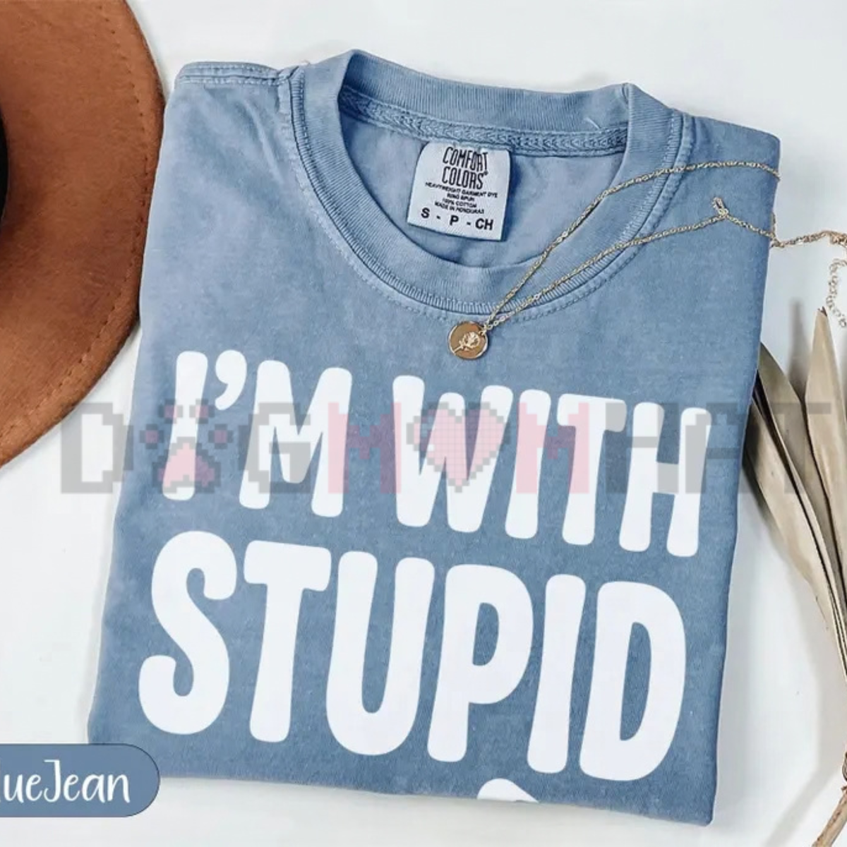 I'm With Stupid Arrow Graphic T-Shirt