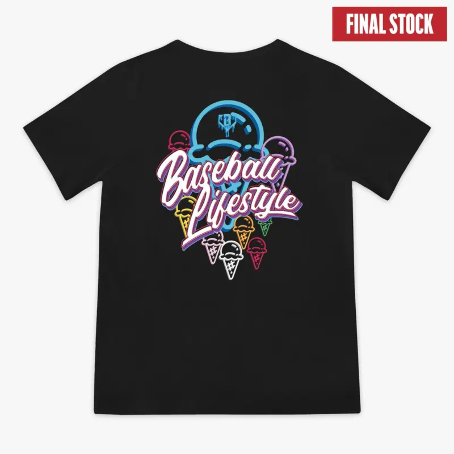 Ice Cream Baseball Lifestyle Tee – "Cotton Candy" Edition Graphic Shirt