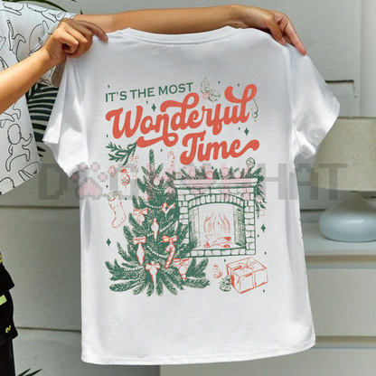 "It's The Most Wonderful Time" Christmas Shirt – Merry Christmas Jingle Song Funny Holiday Tee, Vintage Vibes