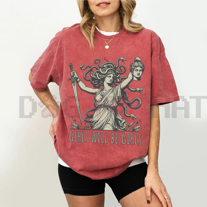 Medusa Victorious Tee – "Girls Will Be Girls" Feminist Shirt