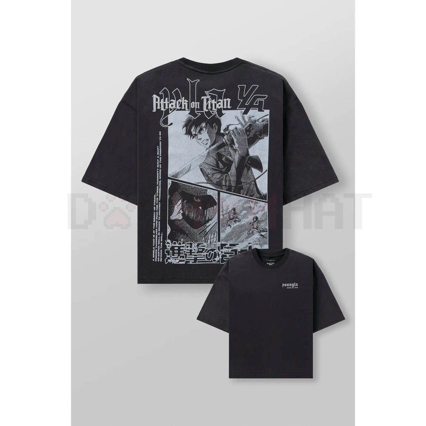 AOT© x YLA  Cropped Tee – Unisex Attack on Titan Manga