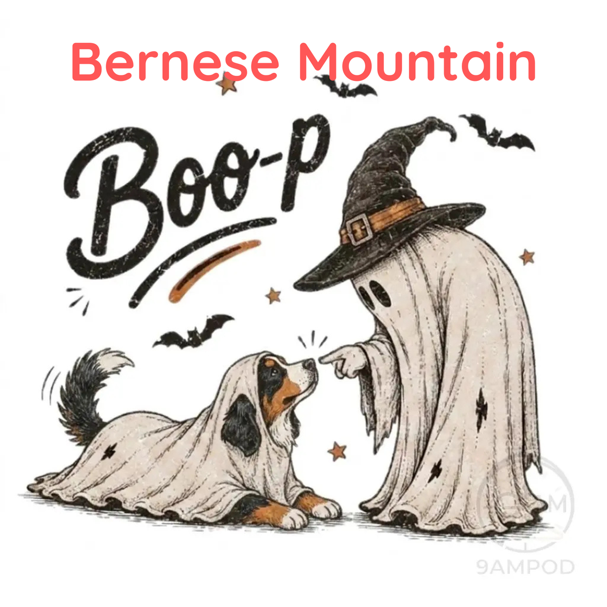 Funny Halloween Dog Mom Shirt - Boo-p Ghost Dog Comfort Colors® T-Shirt