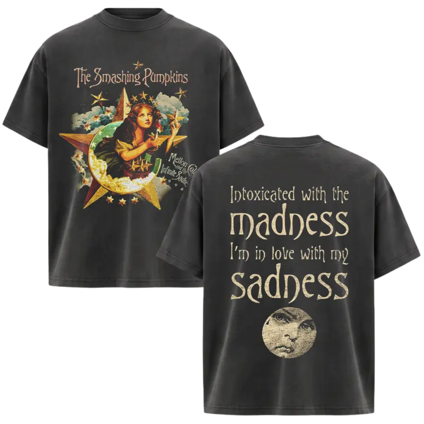Smashing Pumpkins Vintage Rock Band Graphic Tee - Retro 90s Alternative Music Cotton Unisex T-Shirt