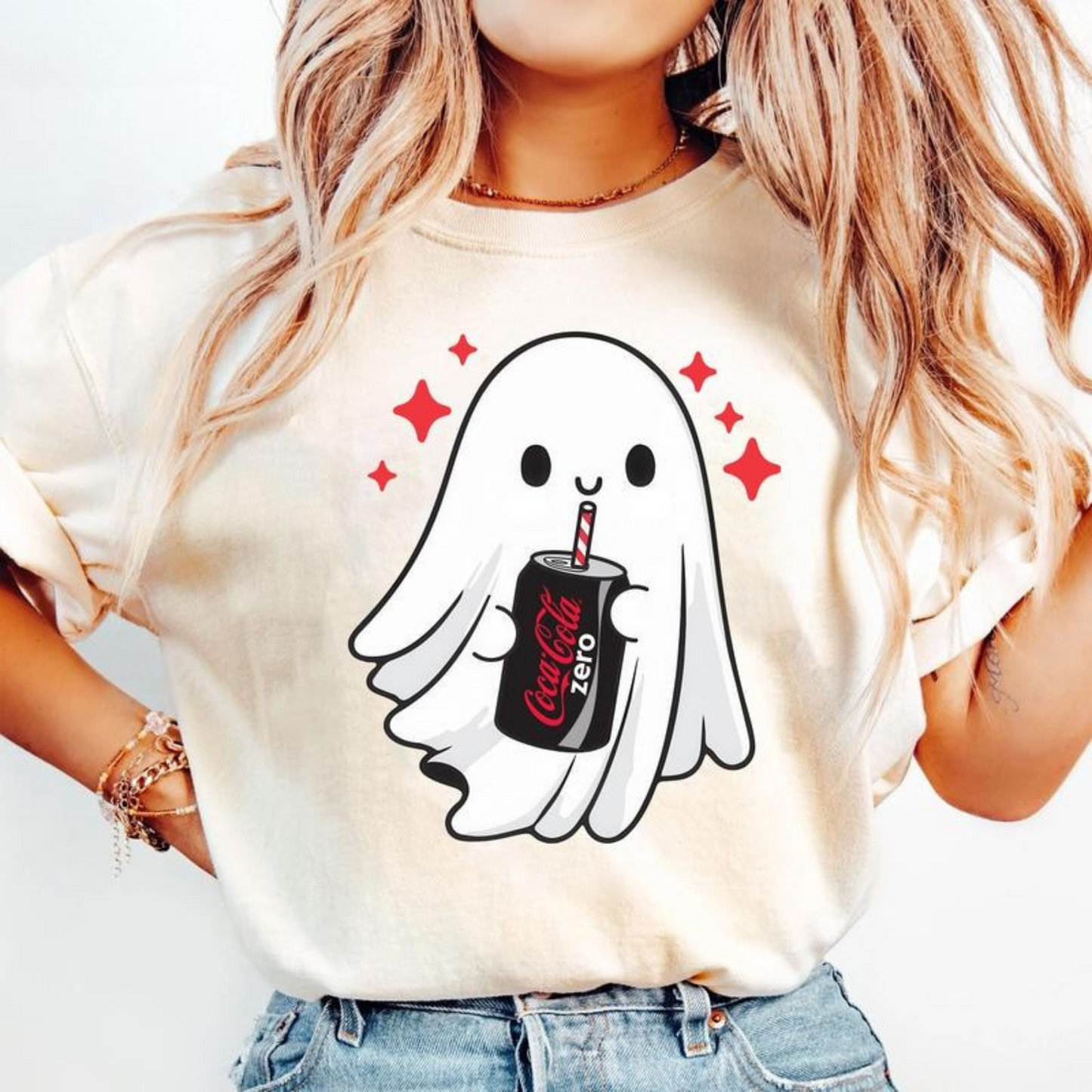 Spooky Ghost Halloween T-Shirt – Funny Skeleton Graphic Tee