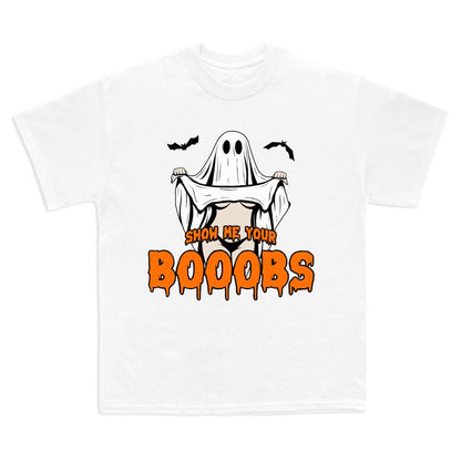 Funny Halloween Ghost T-Shirt – Trendy Spooky Season Tee for Men & Women, Soft Cotton Unisex Fit