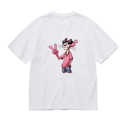 Pink Panther Women's Graphic T-Shirt - All-Season Fashion Top