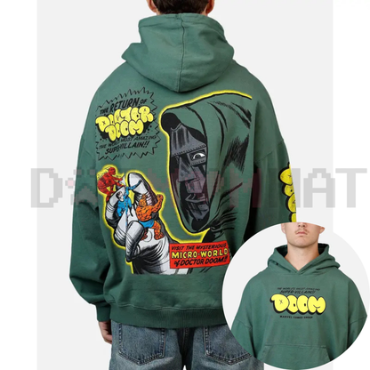 73Studio Marvel Fantastic Four Doctor Doom Villain Premium Hoodie - dogmomhat