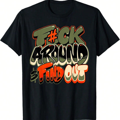 Hip-Hop Inspired Graffiti T-Shirt – Unisex Streetwear Tee with Bold Typography Graphic