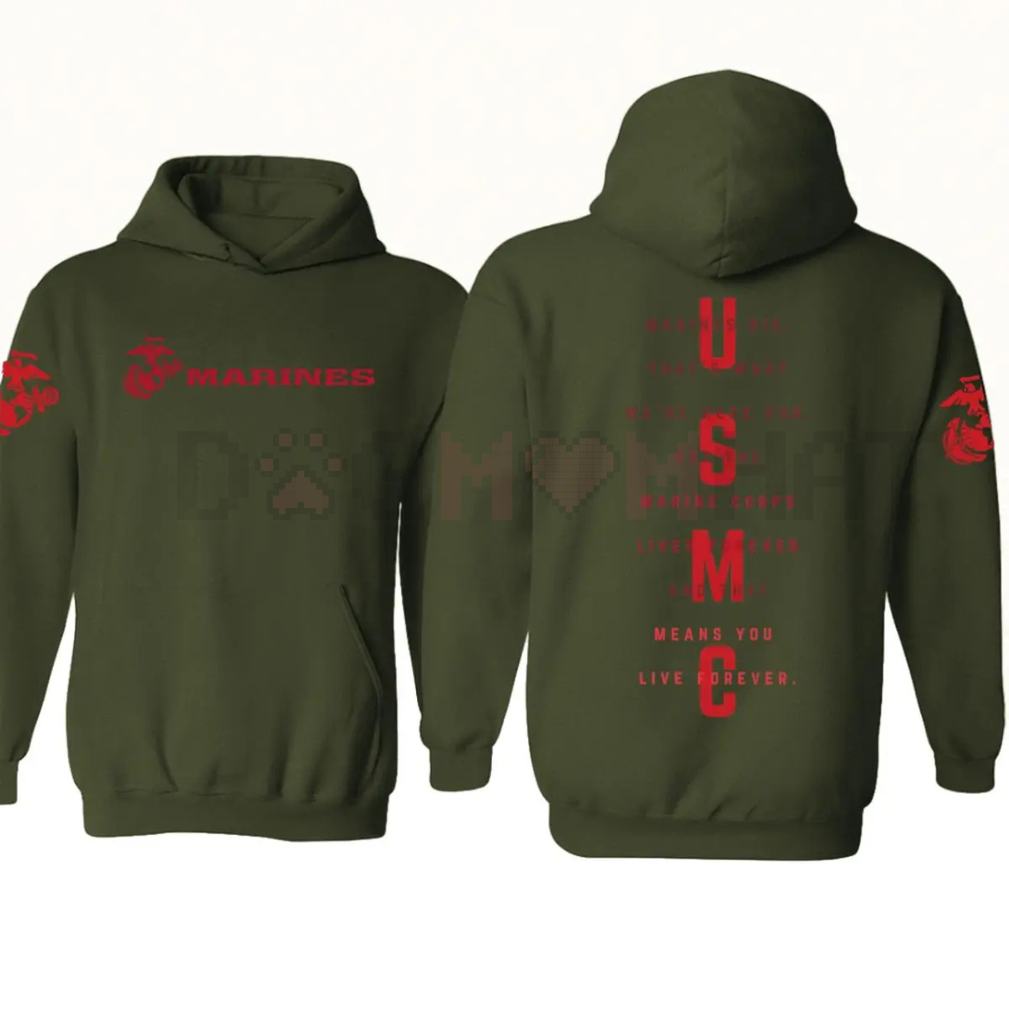 USMC Semper Fi Tactical Pullover Hoodie