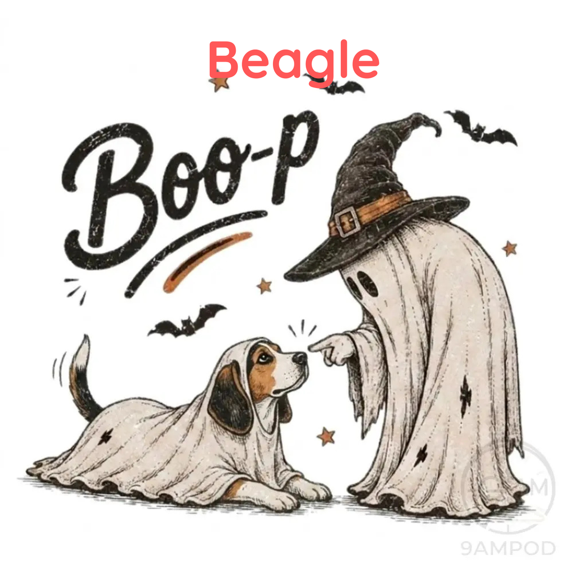 Funny Halloween Dog Mom Shirt - Boo-p Ghost Dog Comfort Colors® T-Shirt