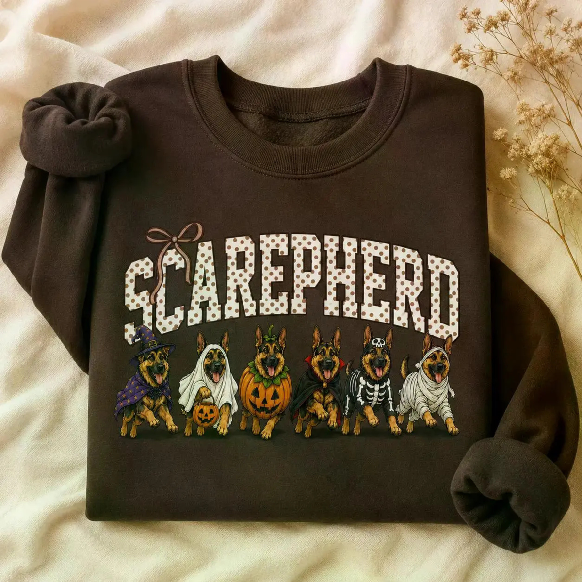 Halloween Dog Breeds Sweatshirt – Cozy Autumn Dog Mom Spooky Season Crewneck