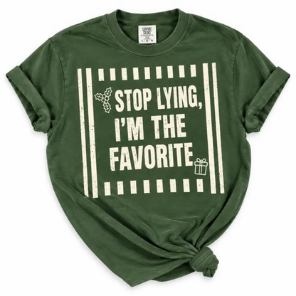 I'm The Favorite One Custom Friends Matching Christmas T-Shirt