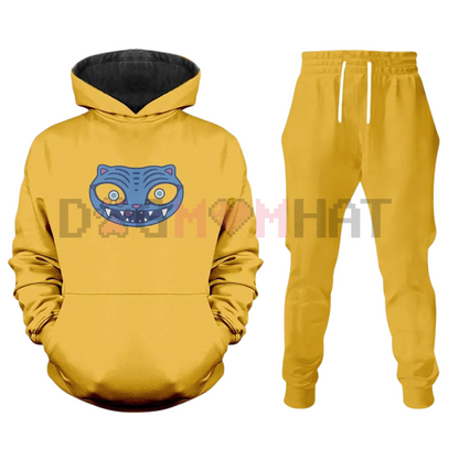 Derpy Tiger Costume Hoodie Jogger – Kpop Demon Hunters Outfit, Huntrix Kpop Cosplay, K-pop Movie Gift