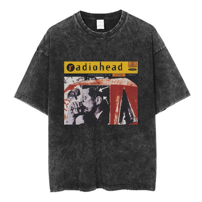 Radiohead Washed Cotton Oversized Tee