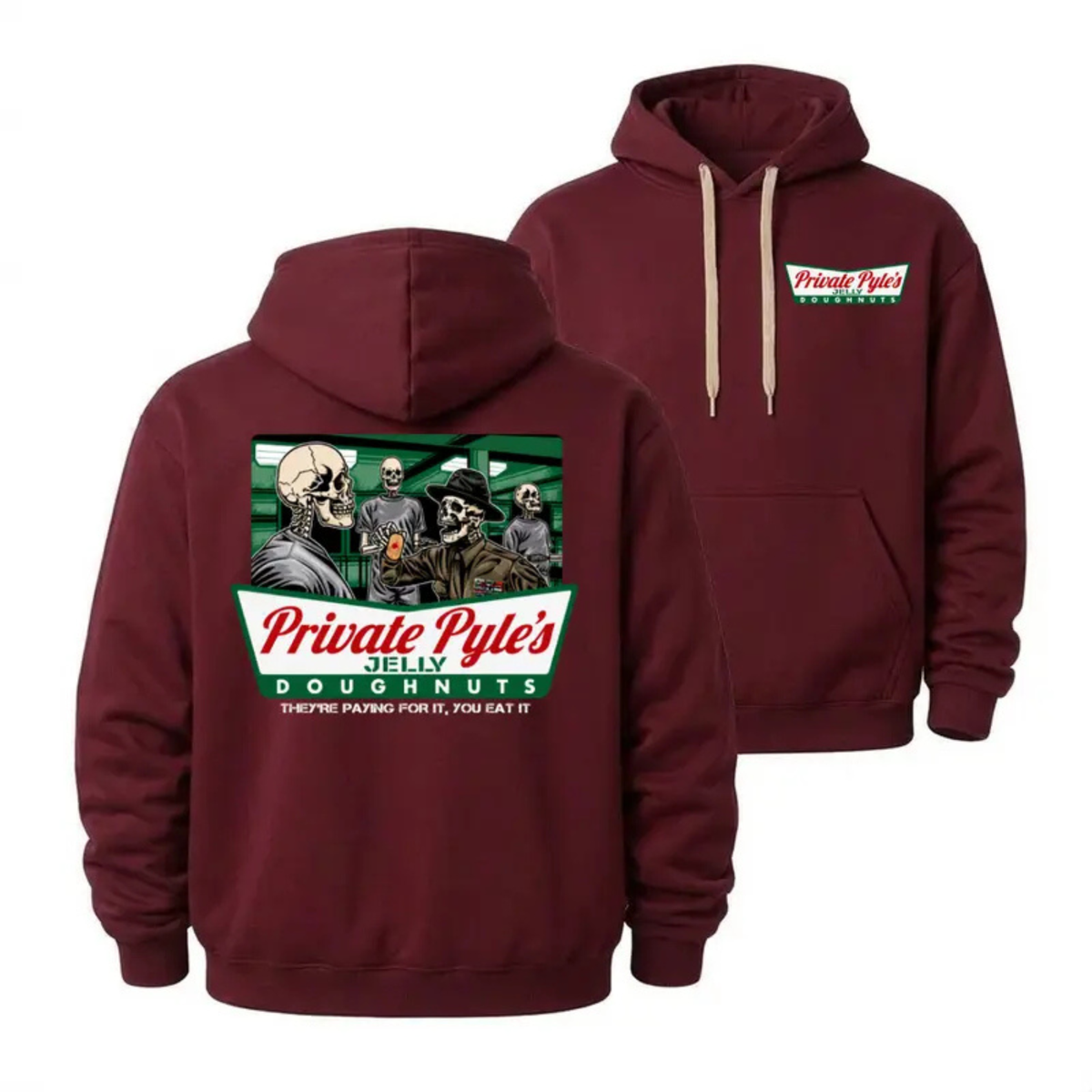 Parke Horizon Hoodie – Private Pyle's Jelly Doughnuts Full Metal Jacket Graphic Pullover