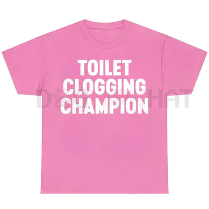 Toilet Champion Gag Gift Graphic T-Shirt