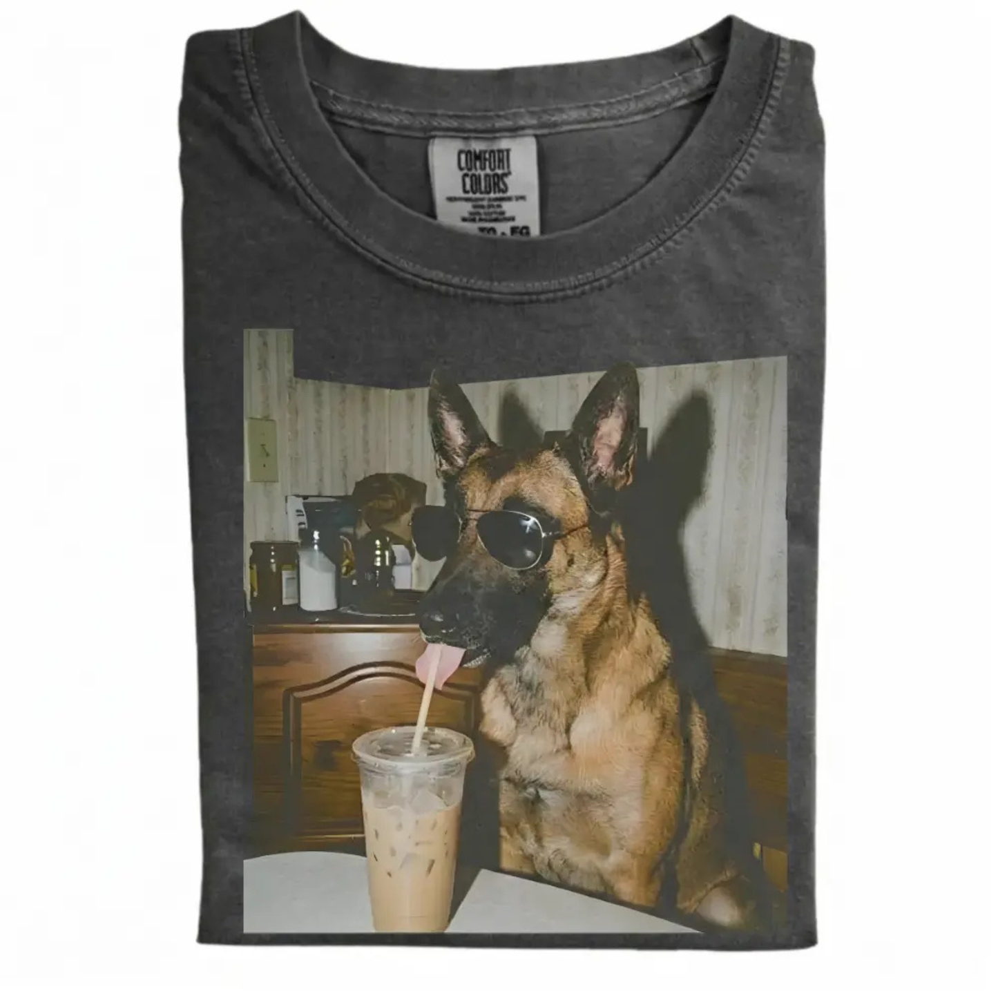 Vintage 90s "Dog Breeds Available" Iced Coffee T-Shirt