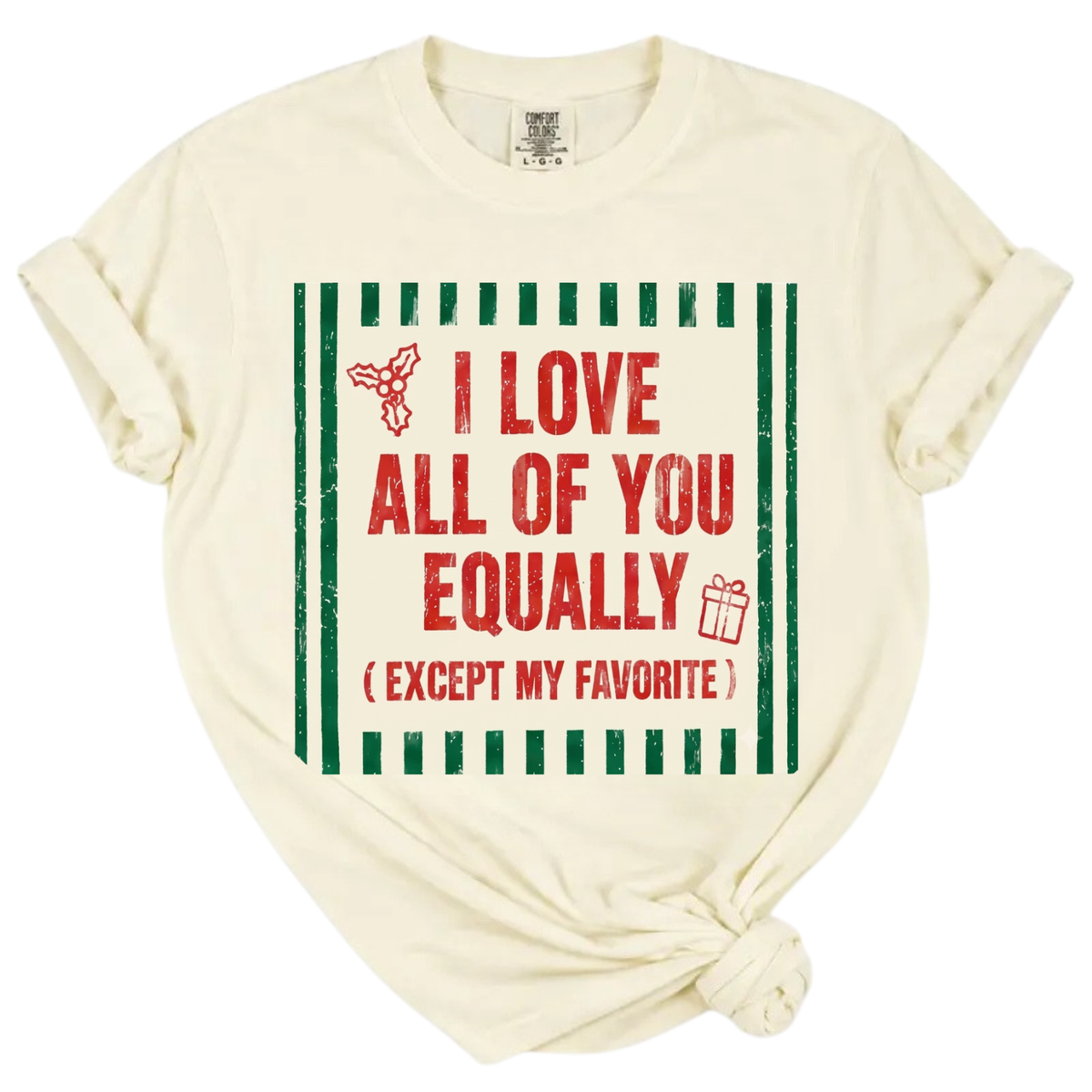 I'm The Favorite One Custom Friends Matching Christmas T-Shirt