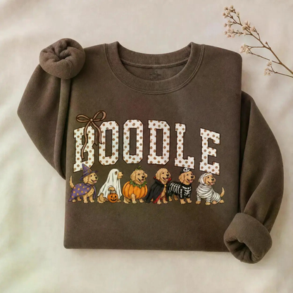 Halloween Dog Breeds Sweatshirt – Cozy Autumn Dog Mom Spooky Season Crewneck