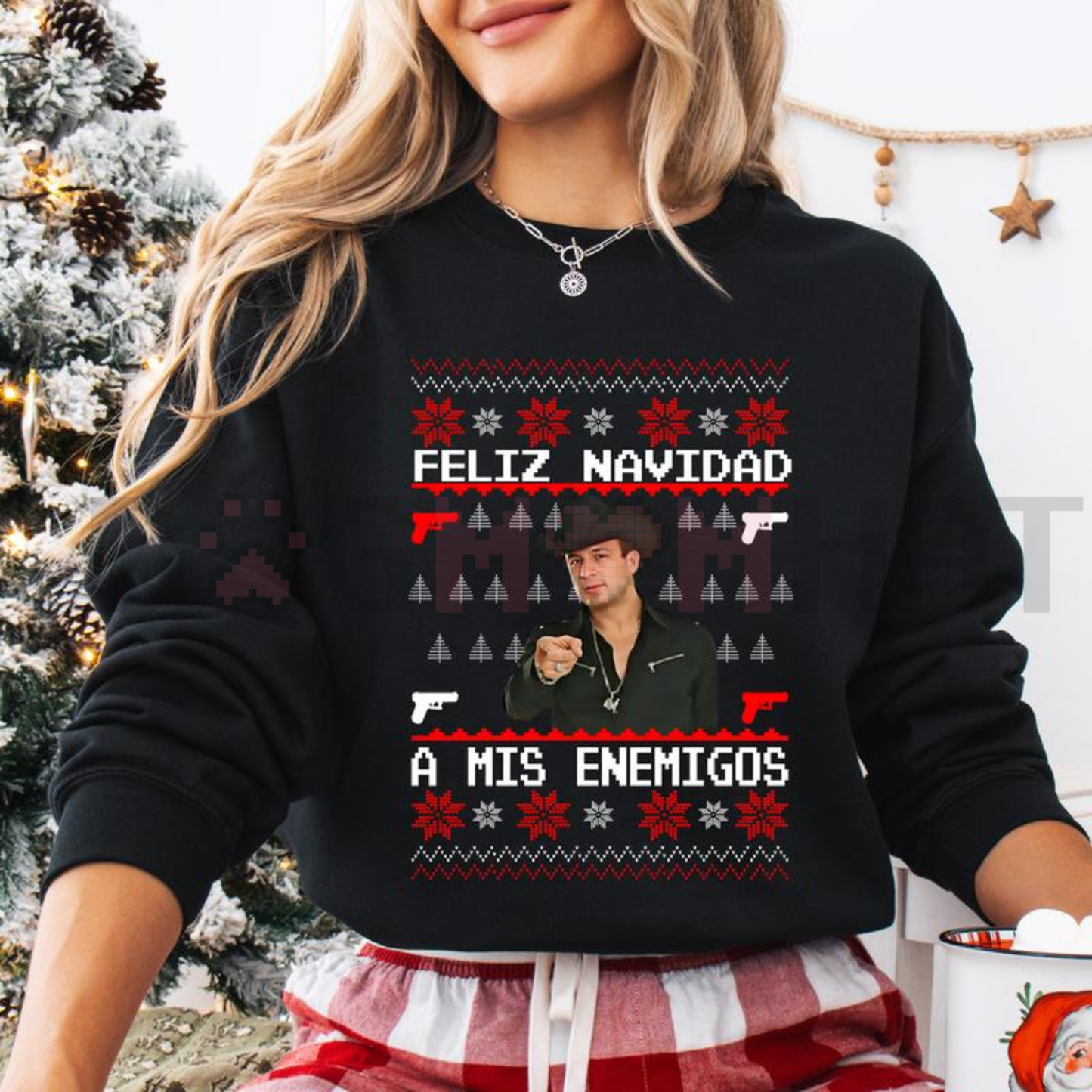 Feliz Navidad Sweatshirt – Mexican Christmas Gift & Funny Holiday Crewneck for Him & Her