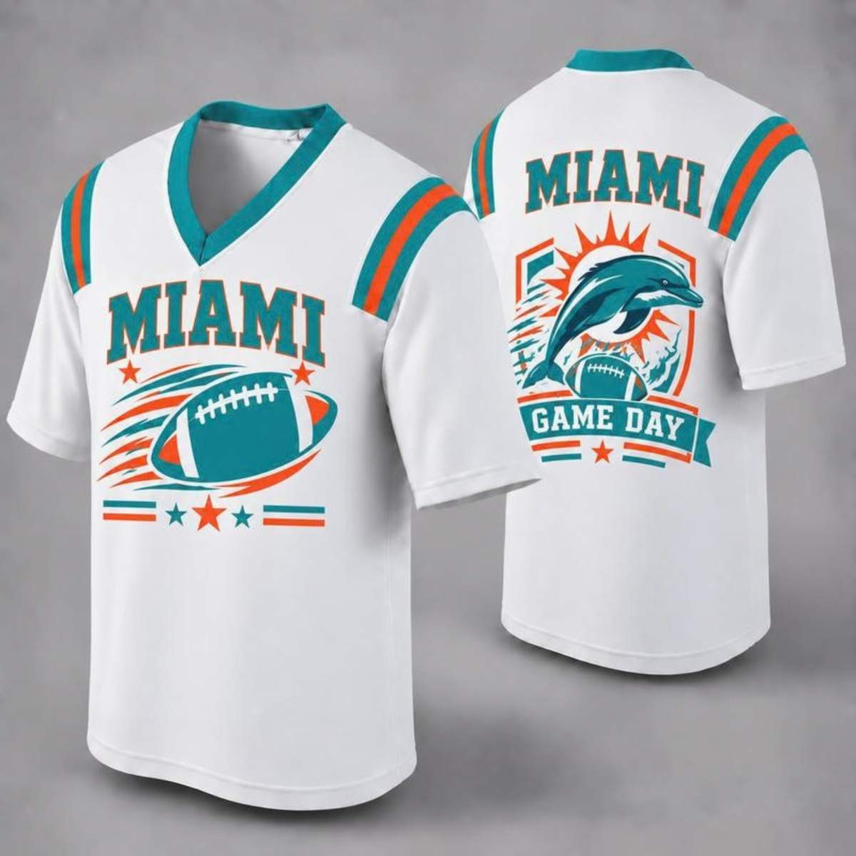 "32 City Football Fan Jersey Style" Athletic Graphic T-Shirt