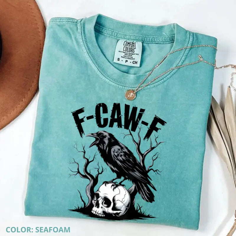 Comfort Colors "F-Caw-F" Raven Shirt – Funny Crow Tee