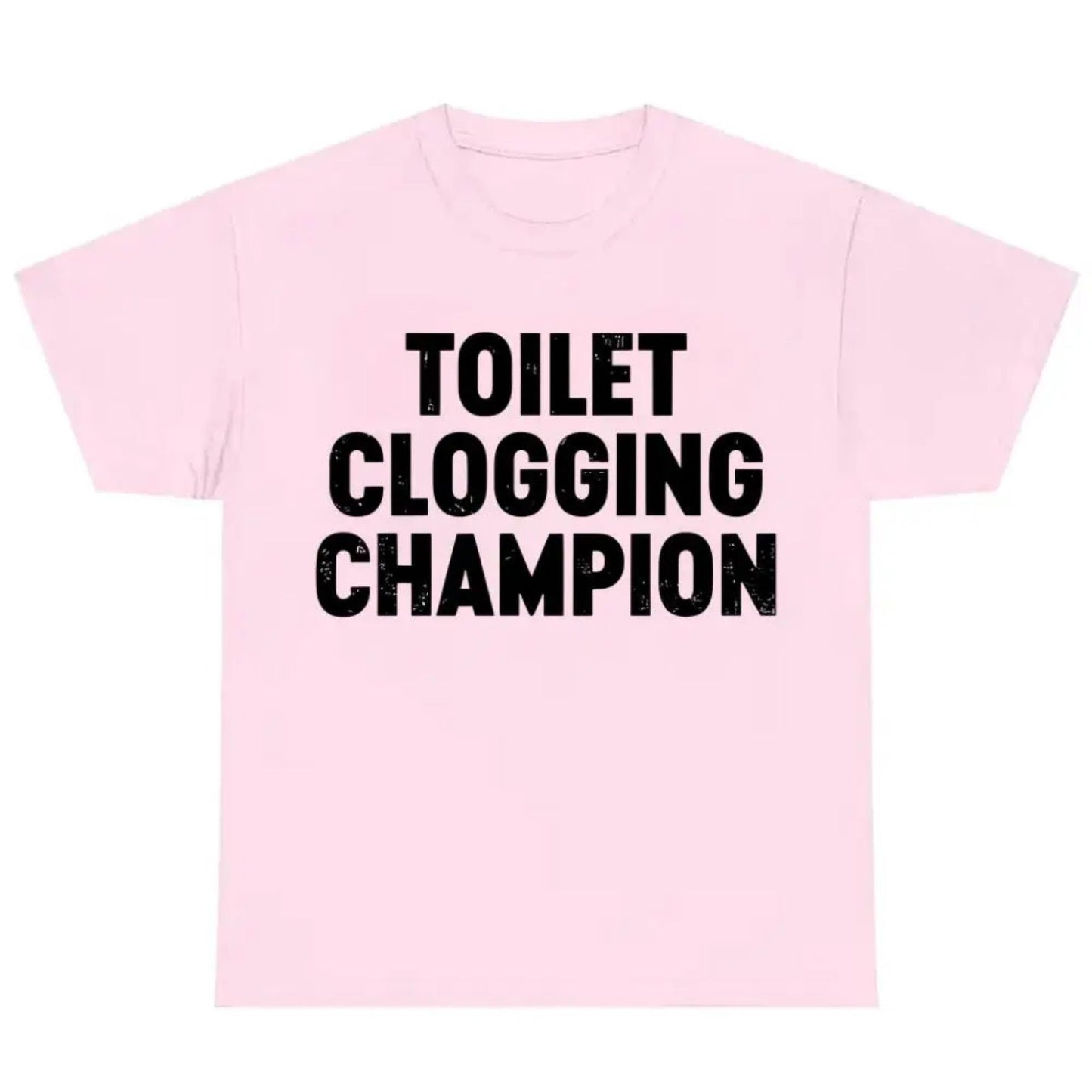 Toilet Champion Gag Gift Graphic T-Shirt
