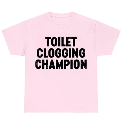 Toilet Champion Gag Gift Graphic T-Shirt