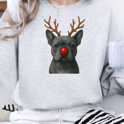 Christmas Reindeer Dog Sweatshirt – Unisex Festive Pet Graphic Pullover