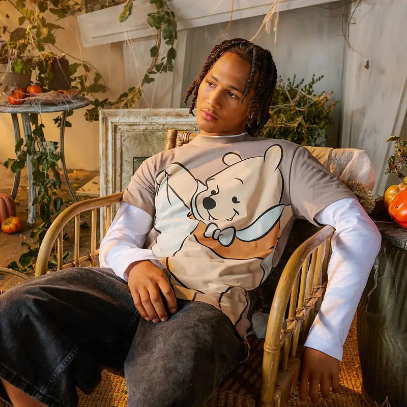 Disney Store Winnie the Pooh and Tigger Halloween Double-Sided T-Shirt for Adults - Exclusive