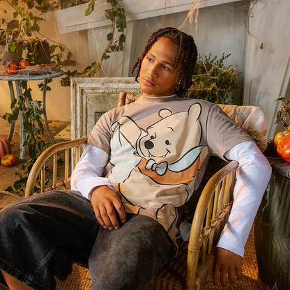 Disney Store Winnie the Pooh and Tigger Halloween Double-Sided T-Shirt for Adults - Exclusive