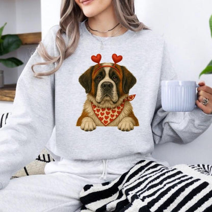 Custom Valentine's Dog Mom Sweatshirt