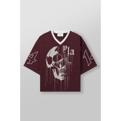 Drippy Skull Jersey – Unique Skull Graphic Tee, Hip-Hop Streetwear