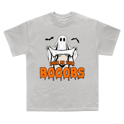 Funny Halloween Ghost T-Shirt – Trendy Spooky Season Tee for Men & Women, Soft Cotton Unisex Fit