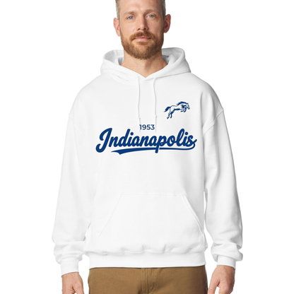 Retro City Football Hoodie - Vintage Hometown Sports Graphic Game Day Pullover