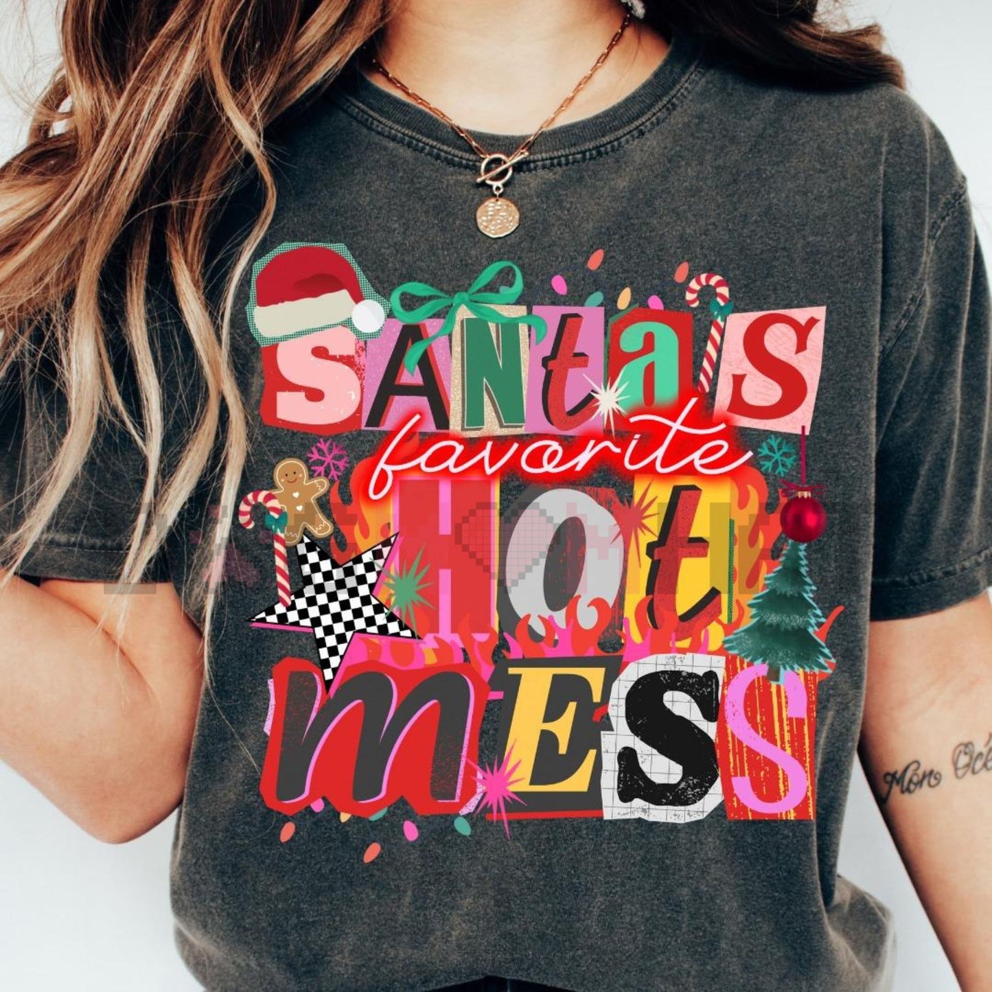 Retro Positivity Collage T-Shirt – Comfort Colors® Christian Faith Y2K Aesthetic