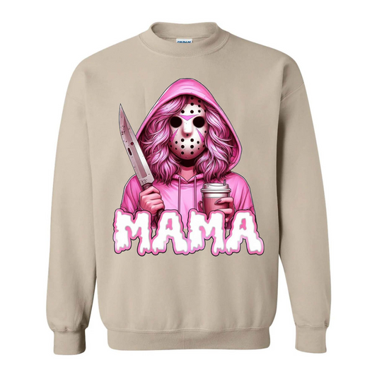 "Spooky Mama" Halloween Sweatshirt - Cool Mama Crewneck & Gift for Mom