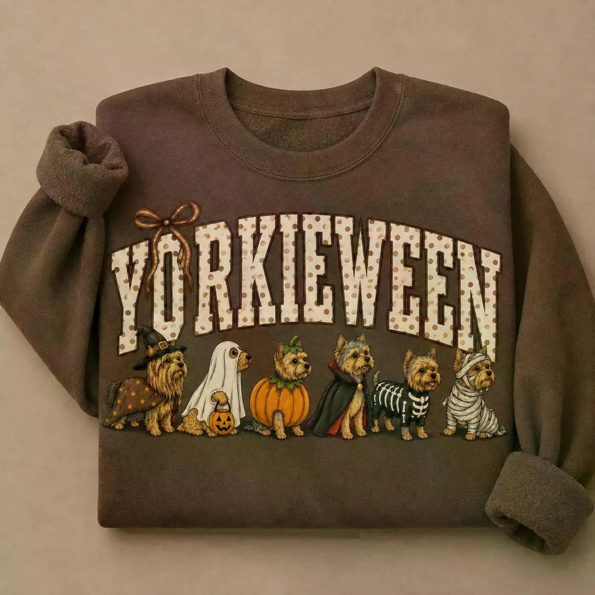Halloween Dog Breeds Sweatshirt – Cozy Autumn Dog Mom Spooky Season Crewneck
